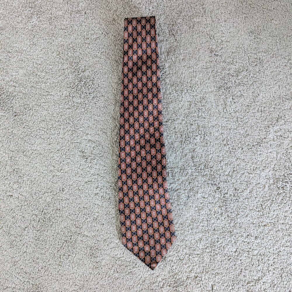Sulka 100% Silk Navy & Red Designer Tie